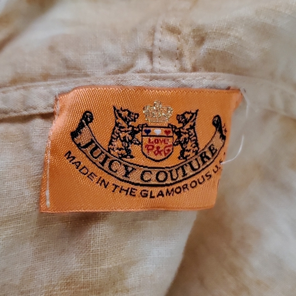 Juicy Couture SM Creamsicle Tie Dye Swim Coverup/Hooded Top - Picture 6 of 7